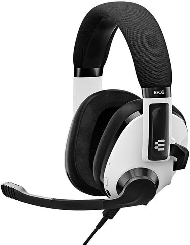 EPOS H3 Hybrid - Closed Acoustic Gaming Headset with Bluetooth - USB-A PC & 3.5mm Console Cable - Dual Microphones - Lightweight - Easy Adjustment - Long Battery Life - Multi-Platform Compatible Black in Kuwait