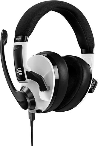 EPOS H3 Hybrid - Closed Acoustic Gaming Headset with Bluetooth - USB-A PC & 3.5mm Console Cable - Dual Microphones - Lightweight - Easy Adjustment - Long Battery Life - Multi-Platform Compatible Black in Kuwait