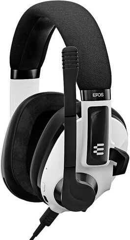 EPOS H3 Hybrid - Closed Acoustic Gaming Headset with Bluetooth - USB-A PC & 3.5mm Console Cable - Dual Microphones - Lightweight - Easy Adjustment - Long Battery Life - Multi-Platform Compatible Black in Kuwait