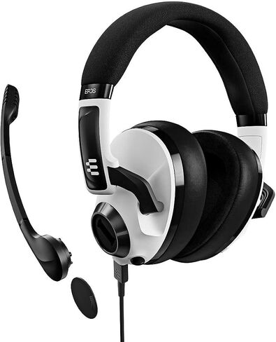 EPOS H3 Hybrid - Closed Acoustic Gaming Headset with Bluetooth - USB-A PC & 3.5mm Console Cable - Dual Microphones - Lightweight - Easy Adjustment - Long Battery Life - Multi-Platform Compatible Black in Kuwait