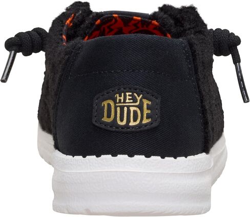 HEYDUDE Women’s Wendy Black Cat | Halloween Shoes for Women, Cozy Sherpa Slip-On Loafers with Cute Cat Ears & Face | Lightweight Comfortable Casual Fall Footwear for Women & Girls in Saudi Arabia