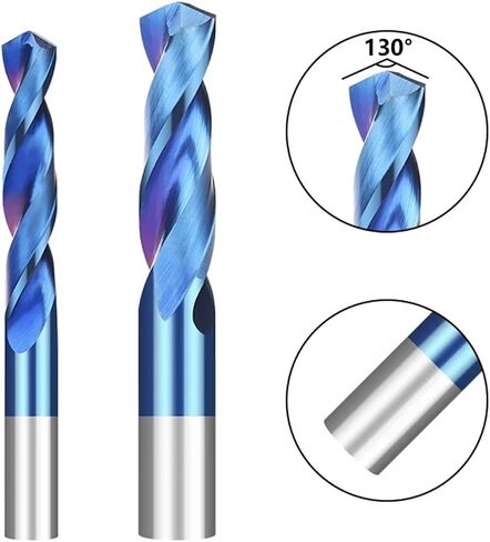 1-12mm Blue Coated Hard Alloy Drill bit, Suitable for CNC Machine Tools(10x35x65) in Saudi Arabia
