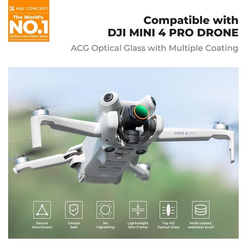 K&F Concept Upgrade Variable ND Filter Kit Compatible with DJI Mini 4 Pro in Saudi Arabia
