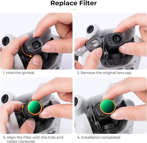 K&F Concept Upgrade Variable ND Filter Kit Compatible with DJI Mini 4 Pro in Saudi Arabia