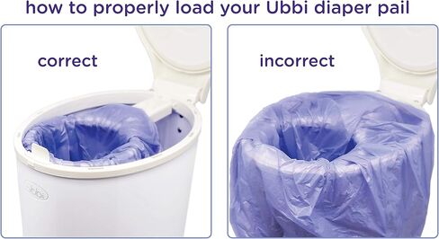 أكياس بلاستيكية بلاستيك UBBI حفاضات ، أكياس نفايات أطفال يمكن التخلص منها ، 3 عبوات ، 75 عدد ، أكياس سعة 13 جالون in Kuwait
