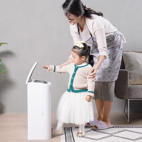 شملت Allkei 29L التحكم في الرائحة المهملات حافلة PAIL ، صندوق الحفاض ، حفاضات البالغين ، ومحطة نفايات الحيوانات الأليفة واحدة حقيبة إعادة الملء (أبيض) in Saudi Arabia