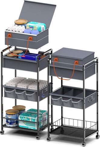بيبي حفاضات CADDY تنظيم -3 طبقة رولينجدير العربة حديثي الولادة الأساسيات DIAPER2IN1 CADDY مع المقسم in Kuwait