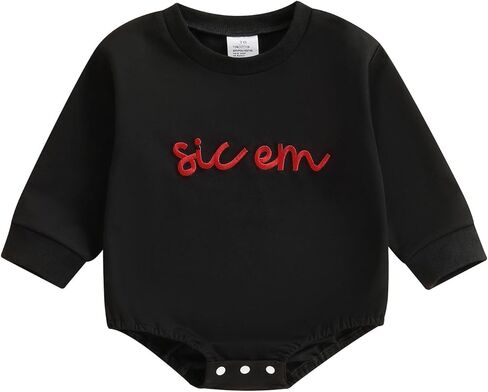 Newborn Baby Football Outfit My 1st Football Season Sweatshirt Romper Infant Boy Girl Football Clothes 3 6 12 Month in Kuwait