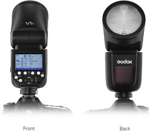 Godox V1N الكاميرا المهنية Flash Speedlite Speedlight Head Wireless 2.4g Fresnel Zoom لـ Nikon D5300 D750 D850 D7100 Z7Cameras Camcorder for Wedding Portrait Studio Photography in Saudi Arabia