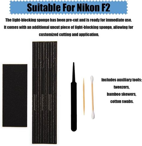 Pre-Cut Self Adhesive Light Seal Foam Sponge Kits Repair for Nikon F2 Camera Accessories (for Nikon F2) in Saudi Arabia