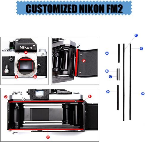 Pre-Cut Self Adhesive Light Seal Foam Sponge Kits Repair for Nikon F2 Camera Accessories (for Nikon F2) in Saudi Arabia