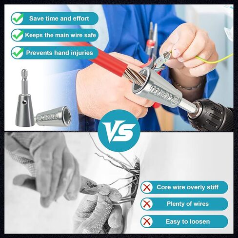 4 PCS أداة تعويدية الأسلاك المترقية للتدريب 2025 إصدار ، Twister للأسلاك متعددة الوظائف ، Twister الأسلاك خفيفة الوزن من الأسلاك المتوافقة مع تدريبات الطاقة ، مقابل 1.5/2.5/4/6 مم مربع (9-22) الأسلاك in Kuwait