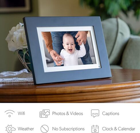 ببساطة Smart Home 8 "Wifi Digital Photo Frame | أرسل صورة أو فيديو من الهاتف إلى إطار الصورة الرقمية مع تطبيق PhotoShare Frame مجانًا in Kuwait