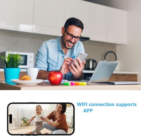 Wireless WiFi Security 4K Camera Home Mini Camera Indoor Camera صغيرة في الهواء الطلق كاميرات محمولة في الهواء الطلق منزل صغير مربية الكلاب الكاميرا الكاميرا بطارية الكاميرا الجسدية 148 زاوية واسعة الكشف عن حركة الرؤية in Kuwait