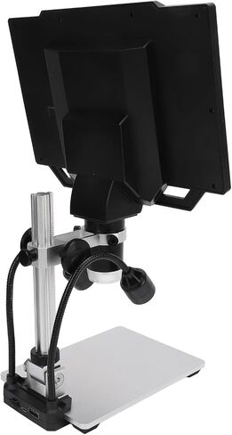 Digital Microscope 1600X, 1080P USB Magnifier with 8 Adjustable LED Lights, 9 Inch LCD Screen, Photo Video, PC View for 8.1 10, for OS x10.5 or Higher in Saudi Arabia