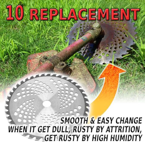 Circular Saw Blades 10 Pack 10" x 40T Carbide Tip Table Saw Steel Cutting Blades for Weed Eater Trimmer, Replacement, Bore 1" in Saudi Arabia