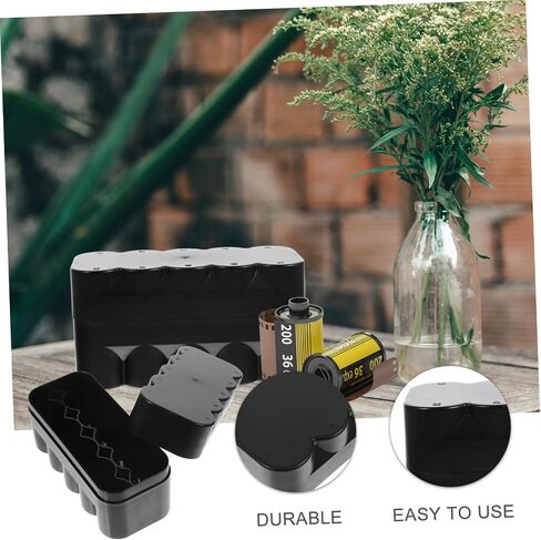 POPETPOP Black Film Storage Box Hard Plastic Case for Shock Resistant Film Holder and Empty Canister Organizer for Home Supplies in Saudi Arabia