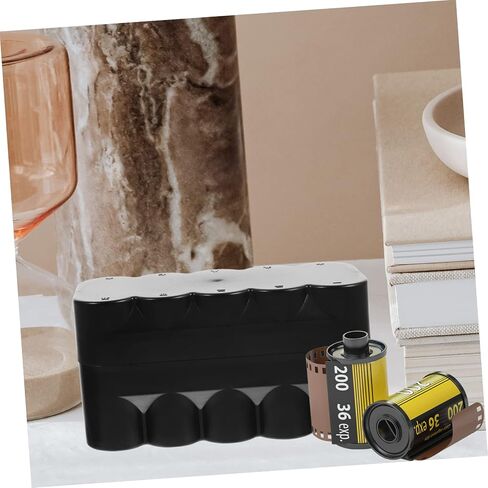 NUOBESTY Black Plastic Film Canisters Holder Storage Box Hard Case Film Organizer for Camera Reel Protective Container and Photo Storage in Saudi Arabia