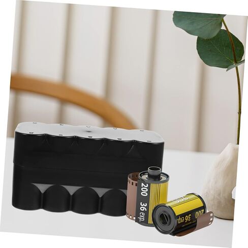 NUOBESTY Black Plastic Film Canisters Holder Storage Box Hard Case Film Organizer for Camera Reel Protective Container and Photo Storage in Saudi Arabia