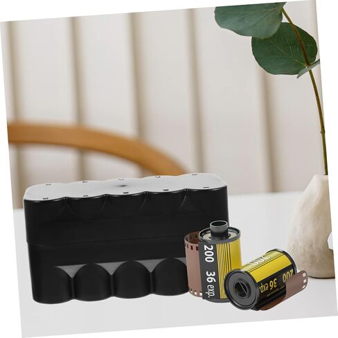 POPETPOP Black Film Storage Box Hard Plastic Case Shock Resistant Film Holder Organizer for Home with Refrigerated Safe Design in Saudi Arabia