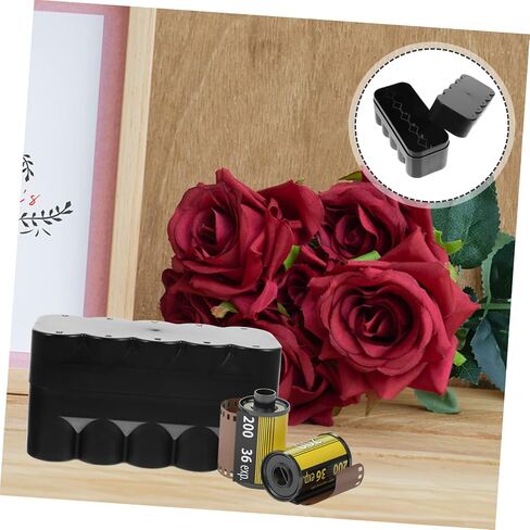 POPETPOP Black Film Storage Box Hard Plastic Case Shock Resistant Film Holder Organizer for Home with Refrigerated Safe Design in Saudi Arabia