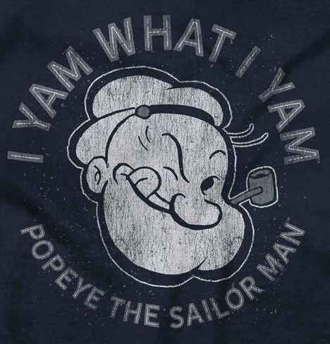 Brisco Brands Popeye Sailor Man quote ما أنا يام بيبي رومبير الأولاد أو الفتيات in Saudi Arabia
