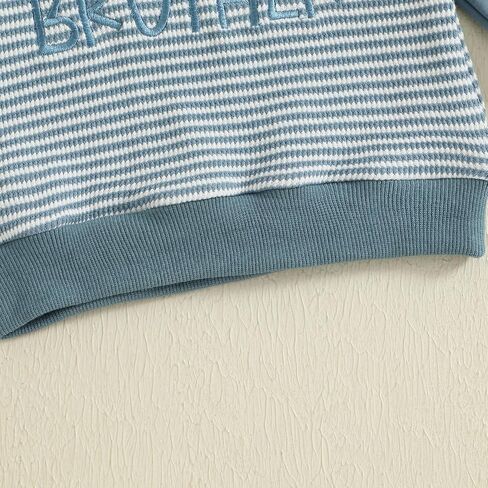 BeQeuewll Fall Toddler Baby Boy Girl Clothes Sister Brother Matching Outfit Letter Print Long Sleeve Sweatshirt Bubble Romper in Saudi Arabia
