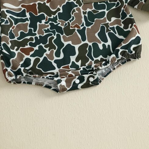 GOOCHEER Newborn Infant Baby Boy Fall Romper Outfit Camouflage Long Sleeve Bodysuit Jumpsuit Clothes in Saudi Arabia