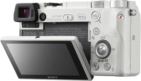Sony Alpha a6000 Mirrorless Camera with 16-50mm Lens (Silver) with Bag, 64GB Memory Card, Card Reader, Plus Essential Accessories in Saudi Arabia