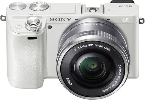 Sony Alpha a6000 Mirrorless Camera with 16-50mm Lens (Silver) with Bag, 64GB Memory Card, Card Reader, Plus Essential Accessories in Saudi Arabia