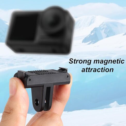 2PCS MAGNECT CAMERA MATTE لـ DJI OSMO ACTION 5 PRO/4/3 ، محول الإصدار السريع مع إكسسوارات كاميرا سيلوود لتوسيع ترايبود توسع مغناطيسي قوي in Kuwait