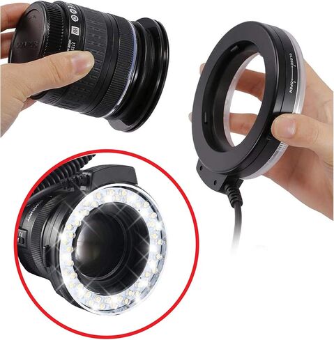 Dual Macro LED Ring Light/Flash Compatible with Nikon D3300 (Applicable for All Nikon Lenses) in Saudi Arabia