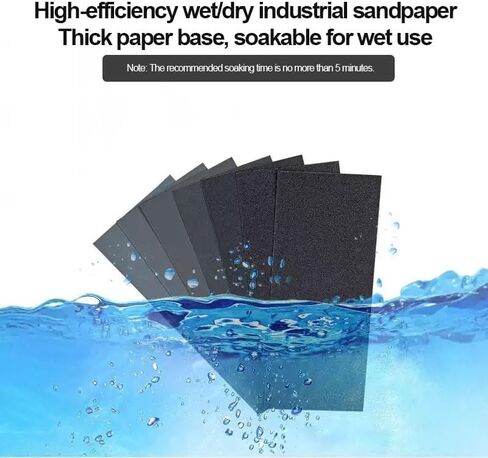 24 PCS Sandpaper, 12 Grits Assorted Assorted Grit Sandpaper Sheets for Wood Metal Sanding and Automotive Polishing, 120/150/180/240/320/400/600/800/1000/1500/2500/3000 Grit in Saudi Arabia