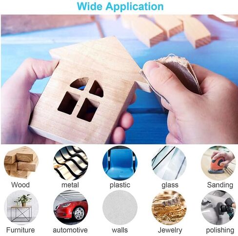 24 PCS Sandpaper, 12 Grits Assorted Assorted Grit Sandpaper Sheets for Wood Metal Sanding and Automotive Polishing, 120/150/180/240/320/400/600/800/1000/1500/2500/3000 Grit in Saudi Arabia