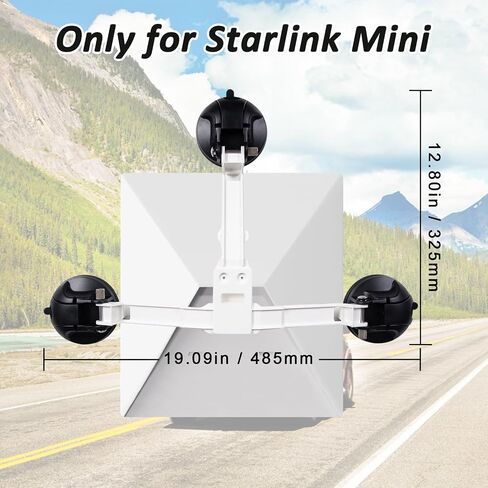 Starlink Mini Car Mount - شفط القوة الصناعية لـ RVs والقوارب والرحلات على الطرق - إشارة مسبقة بالرياح 75 ميلاً في الساعة in Saudi Arabia