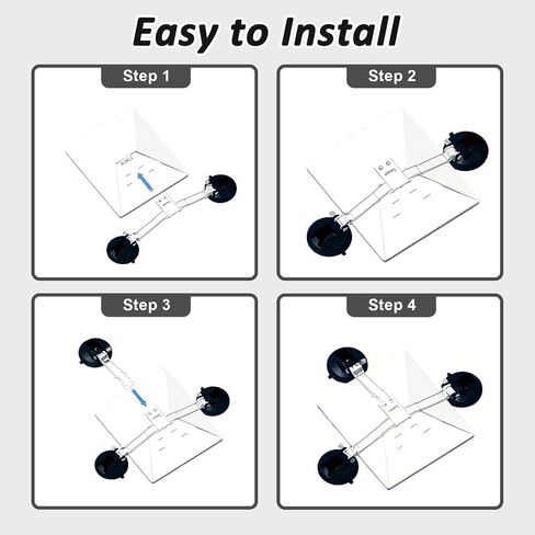 Starlink Mini Car Mount - شفط القوة الصناعية لـ RVs والقوارب والرحلات على الطرق - إشارة مسبقة بالرياح 75 ميلاً في الساعة in Saudi Arabia