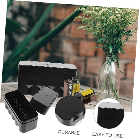 Mikikit Black Film Storage Box العلبة البلاستيكية الصلبة مع امتصاص الصدمات وتصميمه لحامل علبة الأفلام الواقية مناسبة للتخزين المنزلي والتبريد in Saudi Arabia