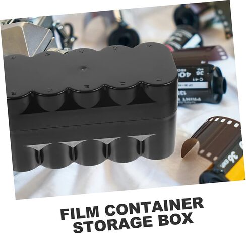 Mikikit Black Film Storage Box العلبة البلاستيكية الصلبة مع امتصاص الصدمات وتصميمه لحامل علبة الأفلام الواقية مناسبة للتخزين المنزلي والتبريد in Saudi Arabia
