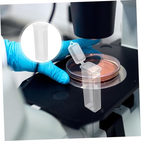 Mikikit 10 Pcs Slide Cases with Slotted Channels for Safe Separation Abs Pathological Slide Boxes Snaps Easy Clean Storage and Lab Supplies in Kuwait