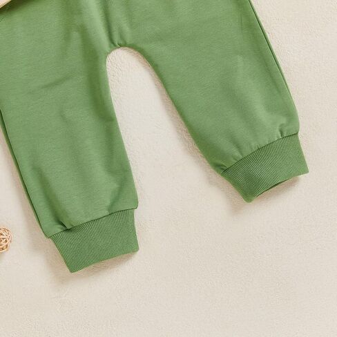 nzndshd baby boy birl girl clothes golf golf تطريز طويل الأكمام سراويل قميص من النوع الثقيل مجموعة ملابس شتوية للجنسين 6-24 أشهر in Kuwait