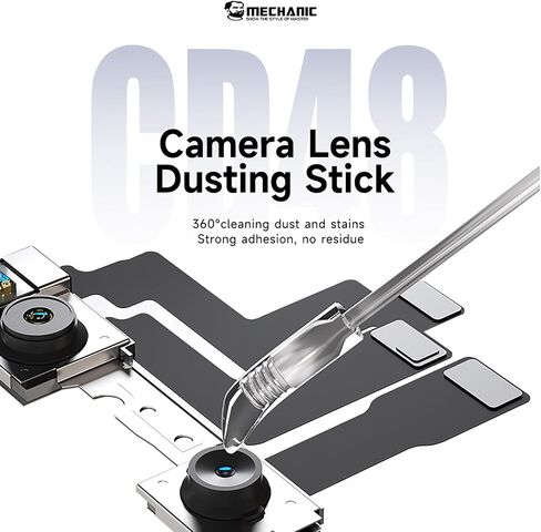 【Mechanic】 CD48 48 Pieces/Box Camera Lens Dusting Stick Resin Synthetic Stick Dust Fingerprint Removal for Phone Lens Screen Portable Cleaner in Saudi Arabia