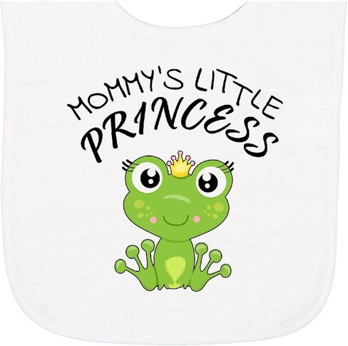 inktastic Mommy's Little Princess- Cute Frog Baby Terry Cloth Bib in Saudi Arabia