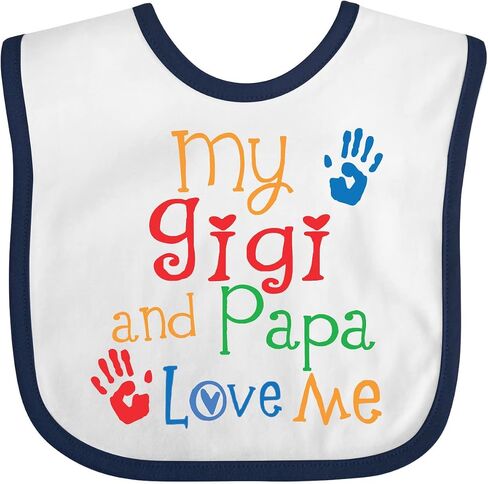 gigi inktastic و papa أحبني أحفاد طفل مريلة in Saudi Arabia