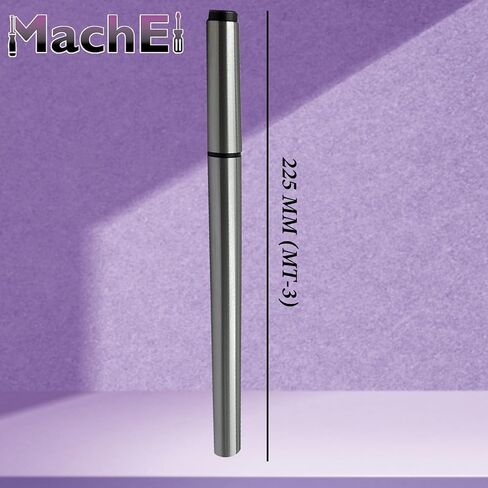 Machel Precision Steel Teke Test Test Bar Mandrel-Helps بطانة Headstock & Tailstock للتخلص من أي تحول تفتق (MT3-regular (OAL 225 مم)) in Saudi Arabia