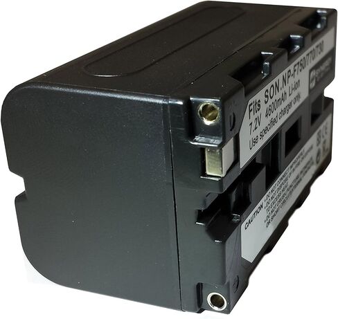 بطارية كاميرا الفيديو الرقمية التآزر ، متوافقة مع كاميرا الفيديو Sony DCR-VX700 ، (LI-ION ، 7.4V ، 4600 MAH) سعة عالية جدًا ، بديل لبطارية Sony NP-F770 in Saudi Arabia