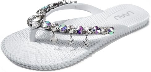 LAVAU Flip Flops for Women Dressy Rhinestone Thong Sandals for Summers Dress Beach in Kuwait