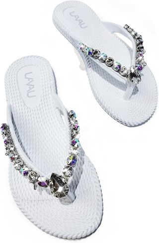 LAVAU Flip Flops for Women Dressy Rhinestone Thong Sandals for Summers Dress Beach in Kuwait