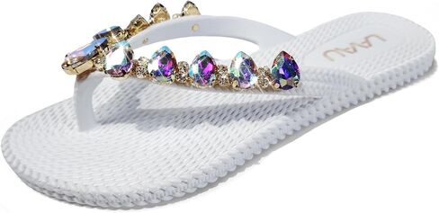 LAVAU Flip Flops for Women Dressy Rhinestone Thong Sandals for Summers Dress Beach in Kuwait