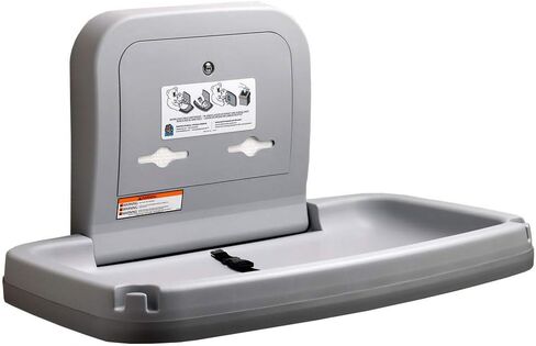 Koala Kare KB200-01 Horizontal Wall-Mounted Changing Station - Polypropylene, Gray in Saudi Arabia
