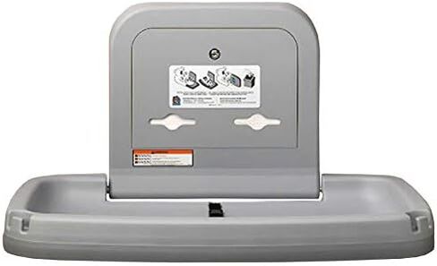 Koala Kare KB200-01 Horizontal Wall-Mounted Changing Station - Polypropylene, Gray in Saudi Arabia